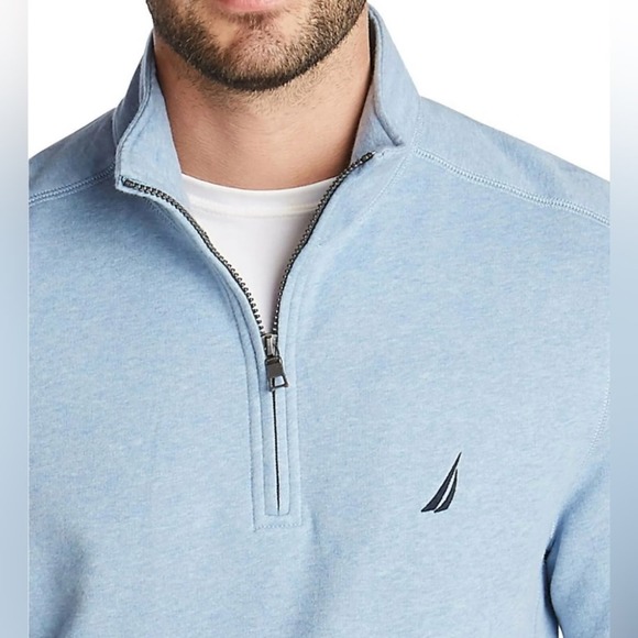 Nautica Men’s Half-Zip Pullover Sweatshirt | Size Small - Picture 3 of 10